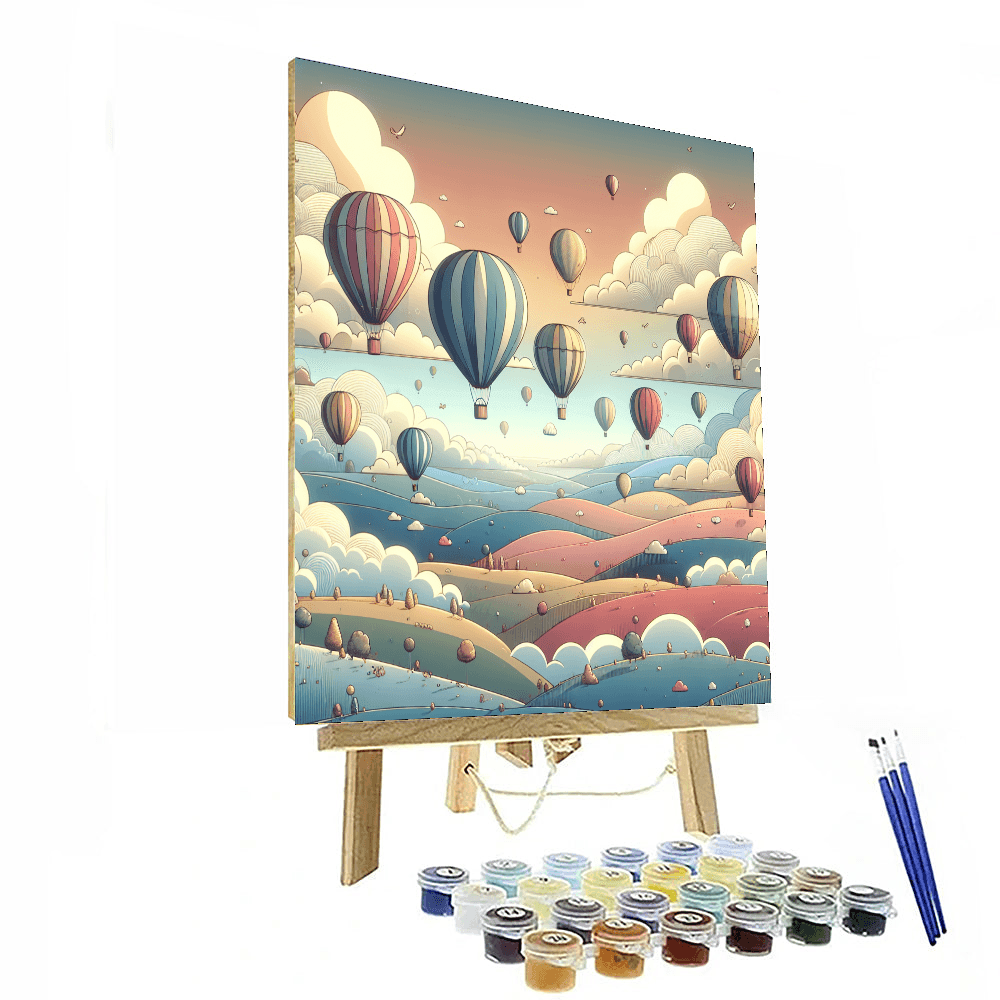 Dreamland Balloon Journey Painting By Numbers Kit