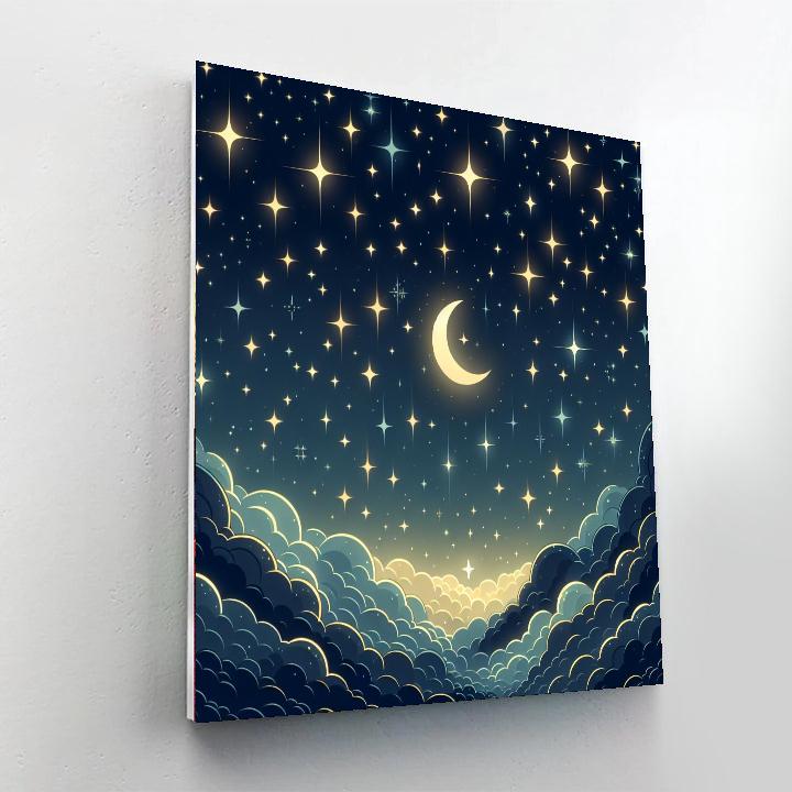 Shimmering Stars Numbered Painting Kits