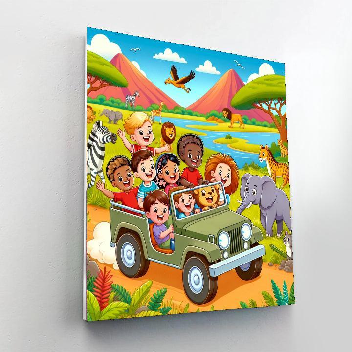 Wild Safari Excursion Paint By Number