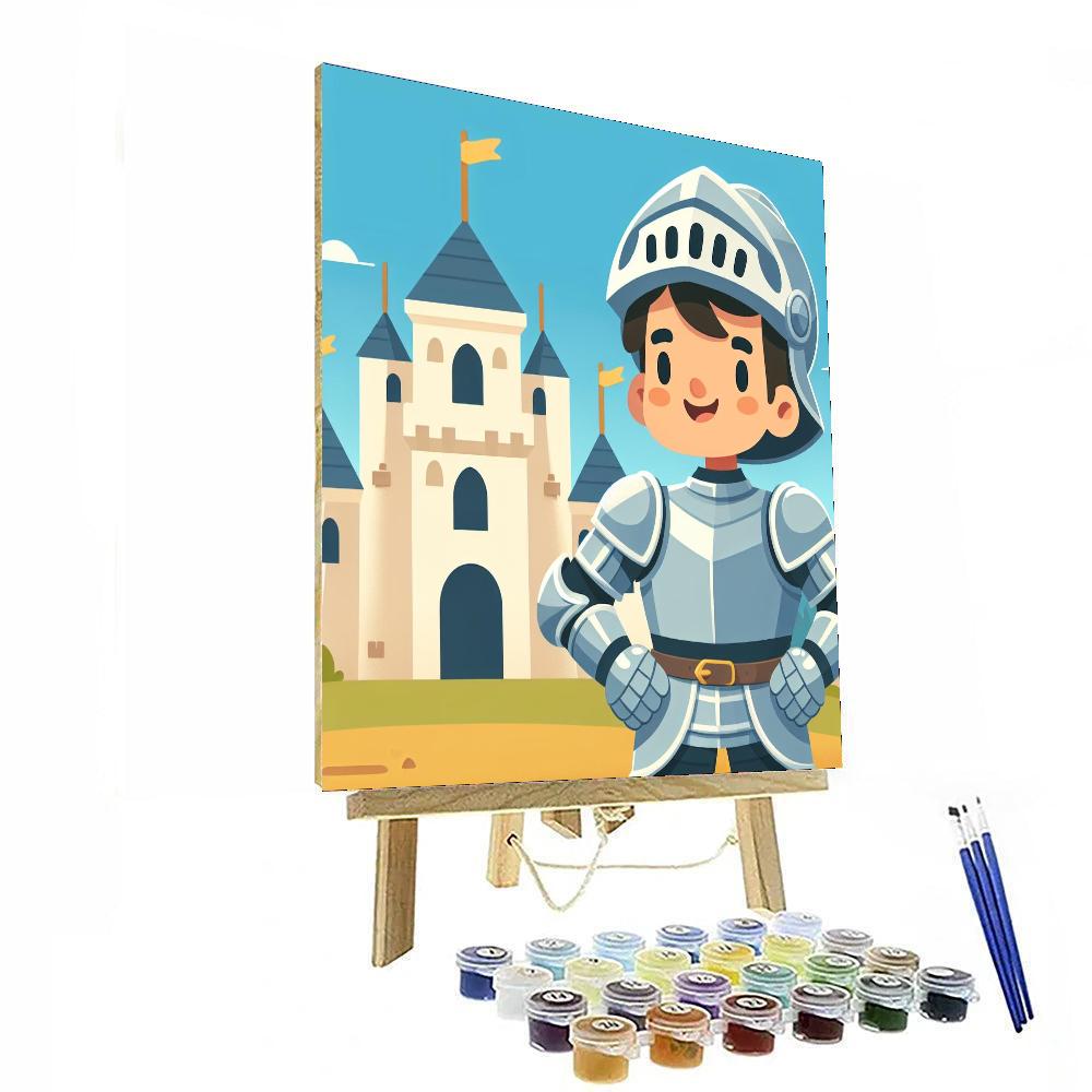 Knight And Castle Adventure Paint By Numbers Art