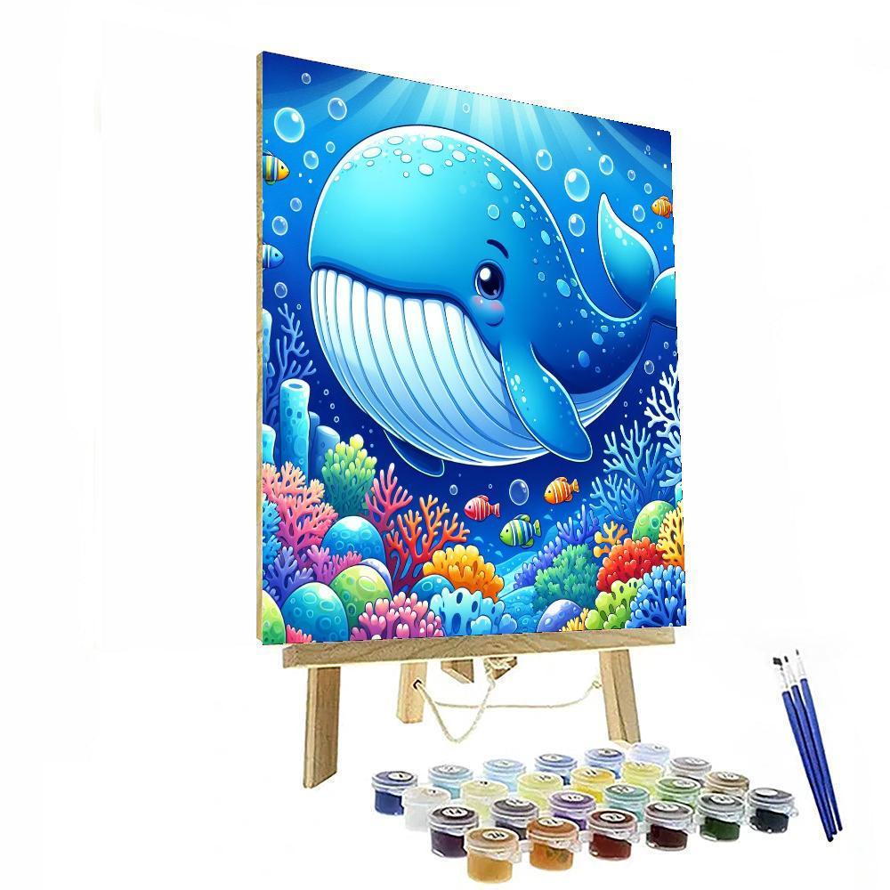 Wacky Whale Adventure Painting Number Kit