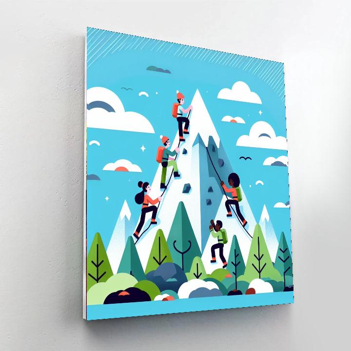 Adventure Mountain Quest Painting Number Kit