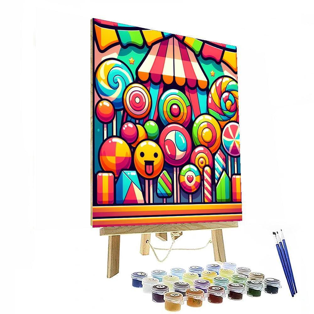 Colorful Candy Carnival Numbered Painting Kits