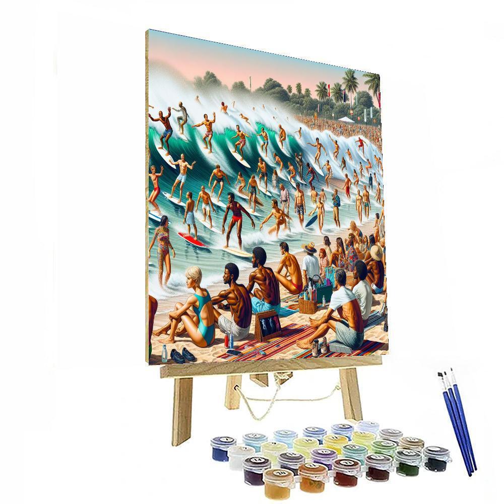 Noosa Festival Of Surfing Painting By Numbers Kit