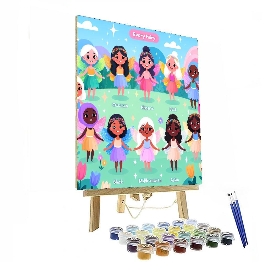 Glittering Fairyland Adventure Painting By Numbers Kit