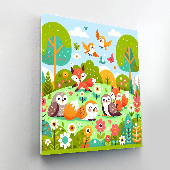 Delightful Animal Friends In Nature Paint By Number