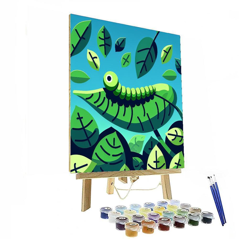 Imaginative Inchworm Inquest Number Painting