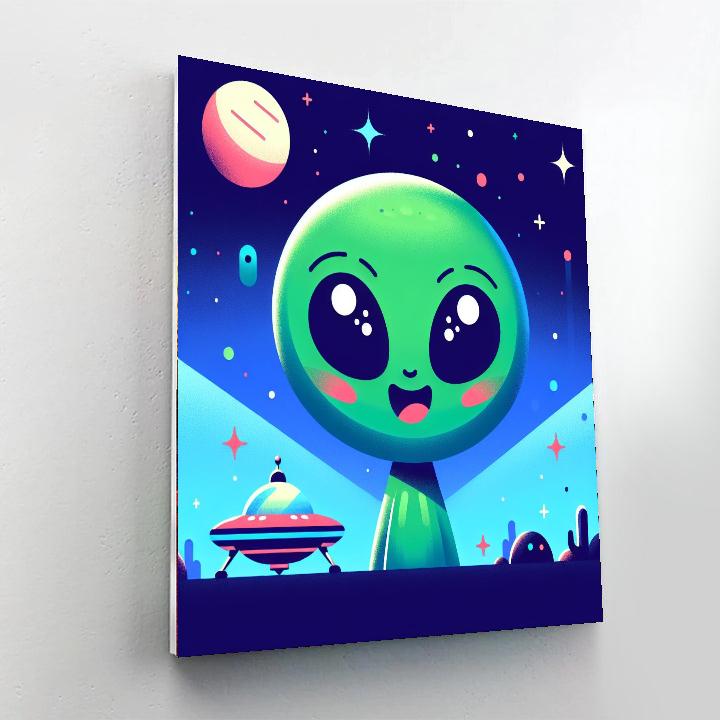 Adventure Seeker Alien Paint By Numbers Art
