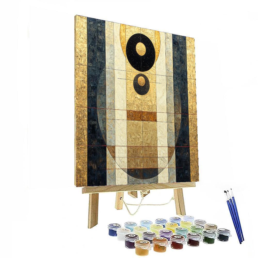 Gustav Klimt Inspired Eclipse Radiance  Paint By Numbers Kits