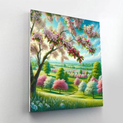 Blossoming Orchard Dream Paint By Number