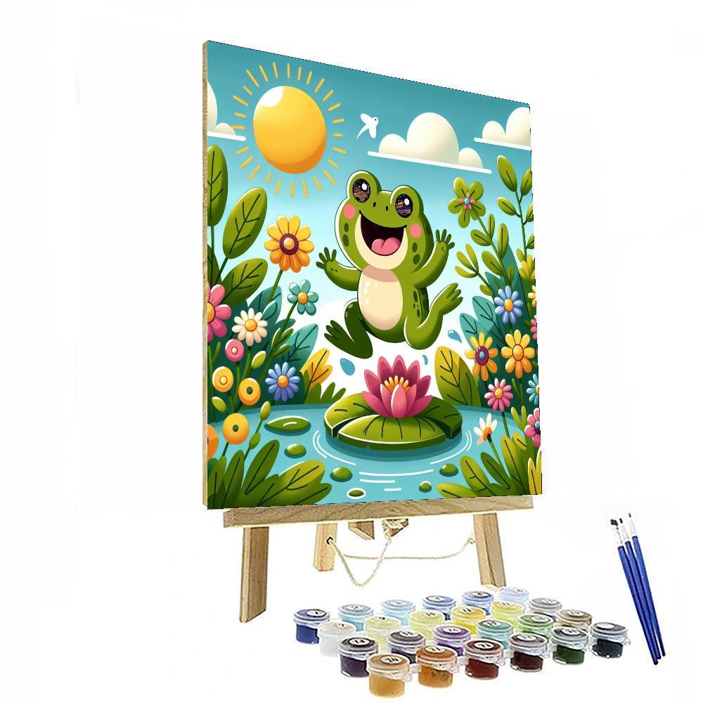 Curious Garden Toad Paint By Numbers Art