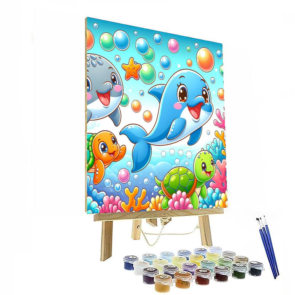 Silly Ocean Friends Numbered Painting Kits