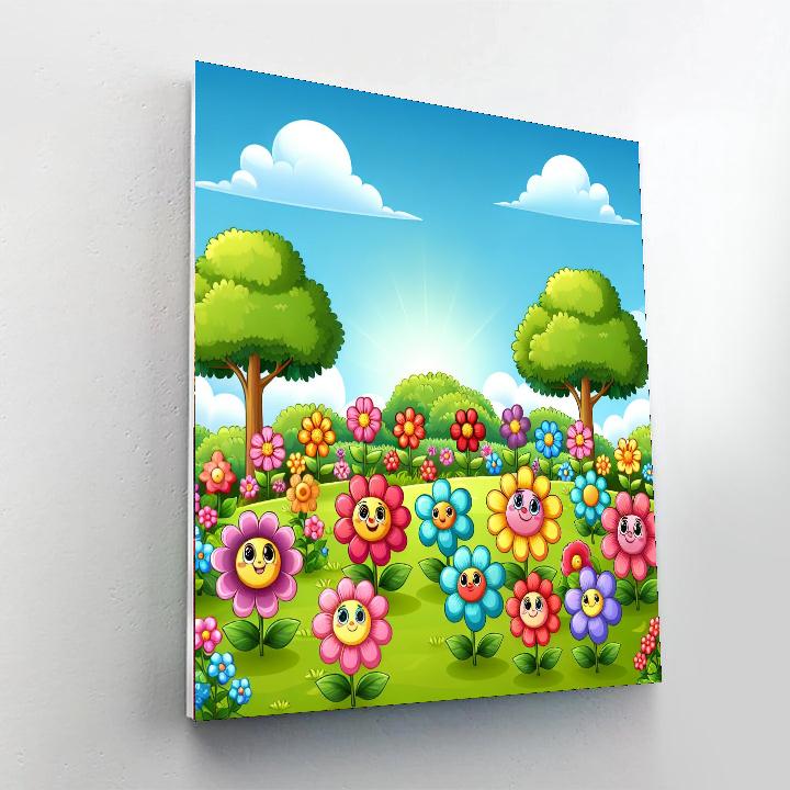 Gorgeous Garden Blooms Paint By Numbers Art