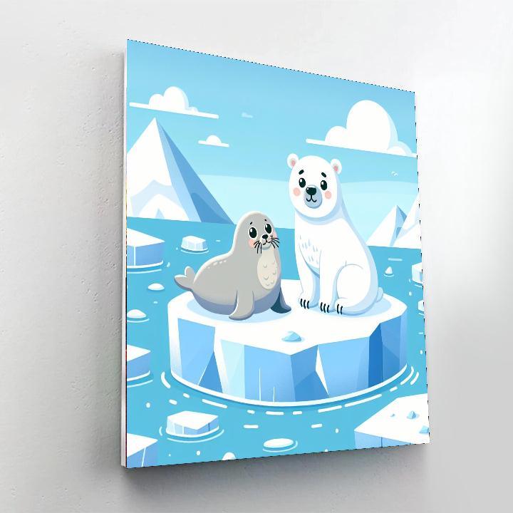Winter Arctic Expedition Paint By Numbers Art
