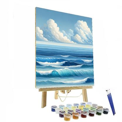 Ocean Wave Symphony Number Painting