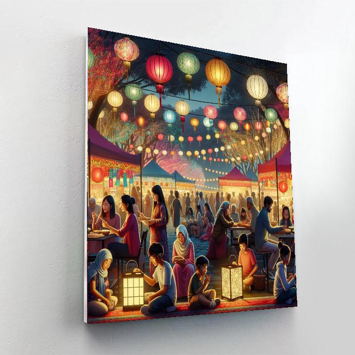 Auckland Lantern Festival - Auckland, New Zealand Painting Number Kit