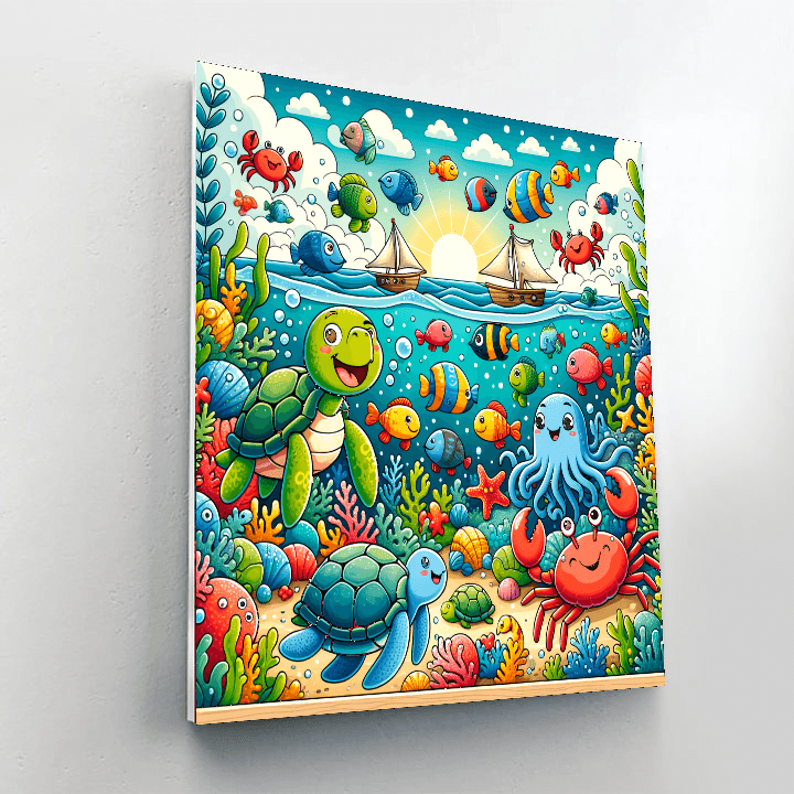 Under The Sea Party Painting By Numbers Kit