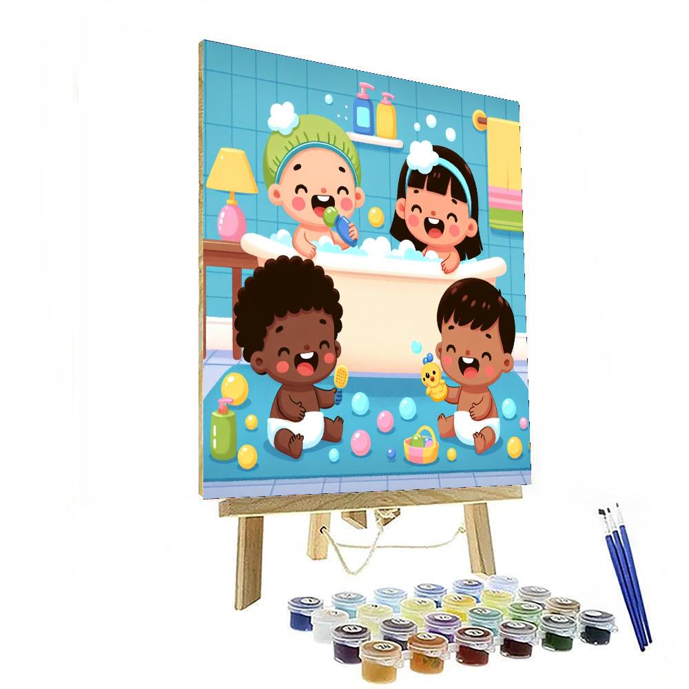 Bubbly Bath Time Adventure Painting Number Kit