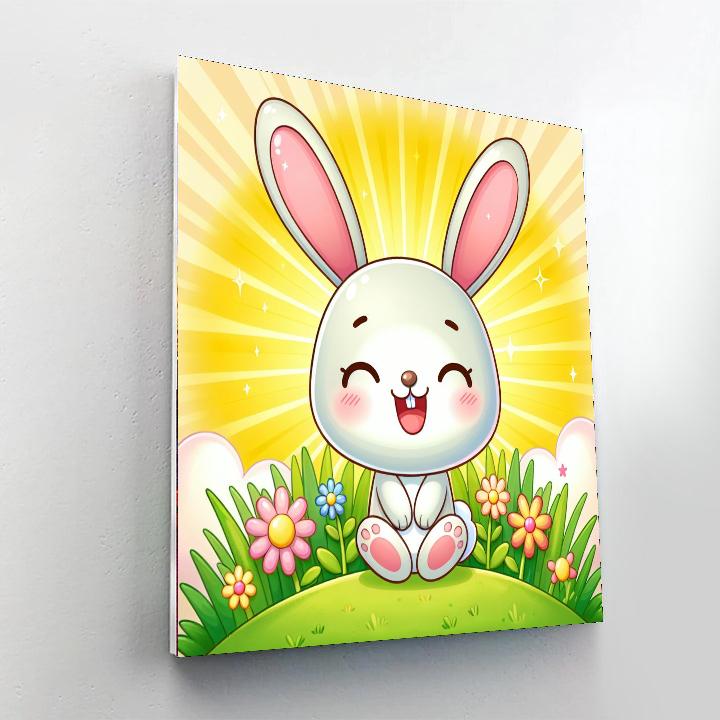 Cute Bunny Numbered Painting Kits