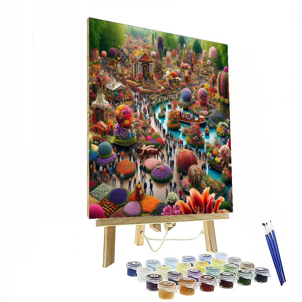 Flower Festival Of Aalsmeer Paint By Numbers Kits