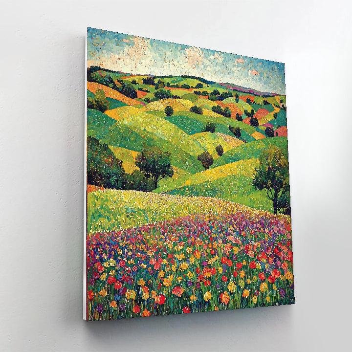 Georges Seurat Inspired Verdant Fields  Numbered Painting Kits