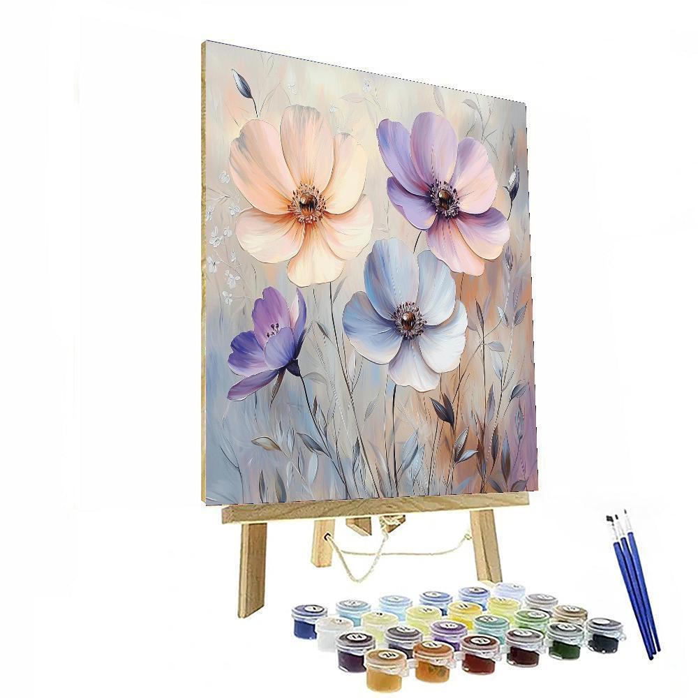 Leonardo Da Vinci Inspired Whispering Petals: Nature's Harmony  Paint By Numbers Art