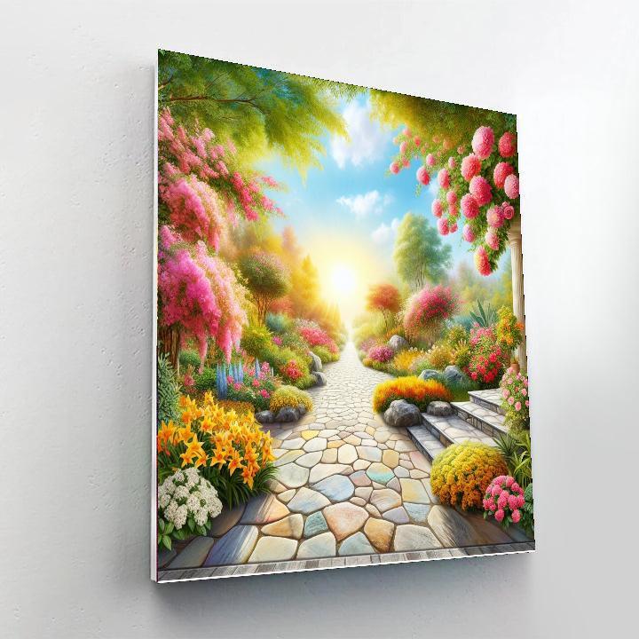 Charming Garden Walkway Paint By Number
