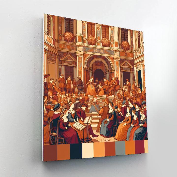 Renaissance Festivity Painting By Numbers Kit