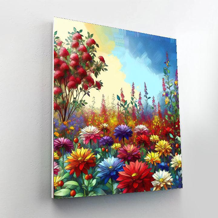 Joyful Garden Stroll Paint By Number