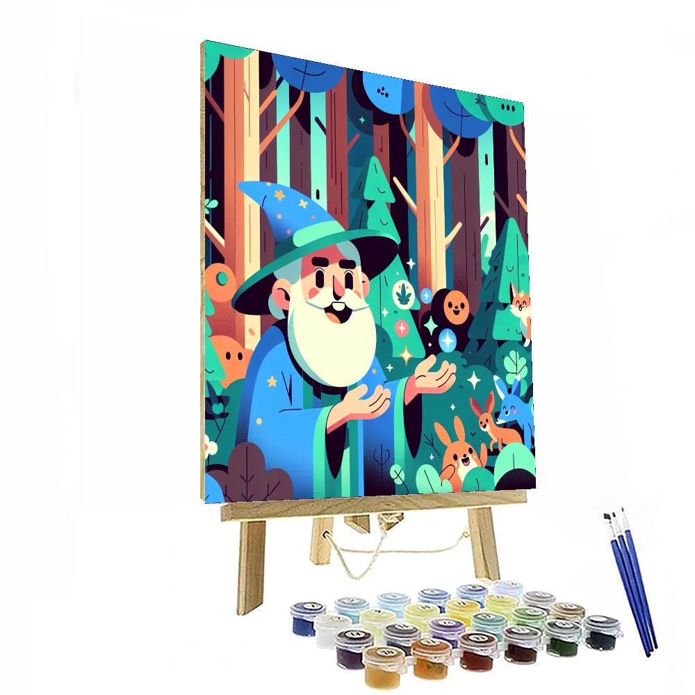 Wise Woodland Wizards Number Painting