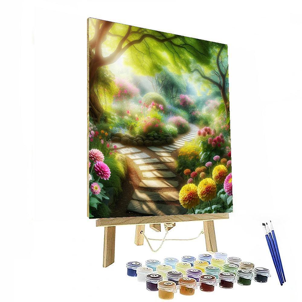 Artistic Garden Retreat Painting Number Kit