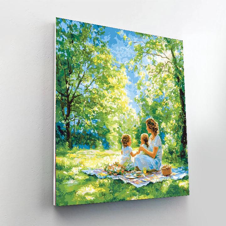 Mommy And Me In The Park DIY Paint By Numbers