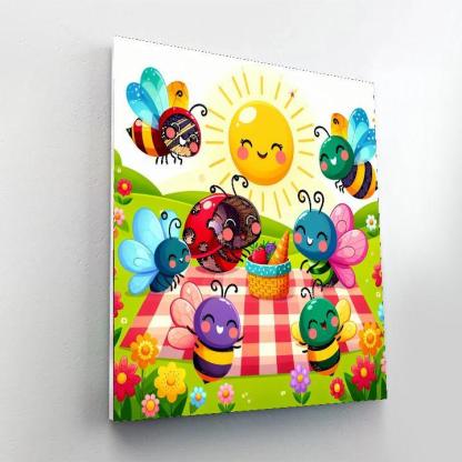 Friendly Garden Party Numbered Painting Kits