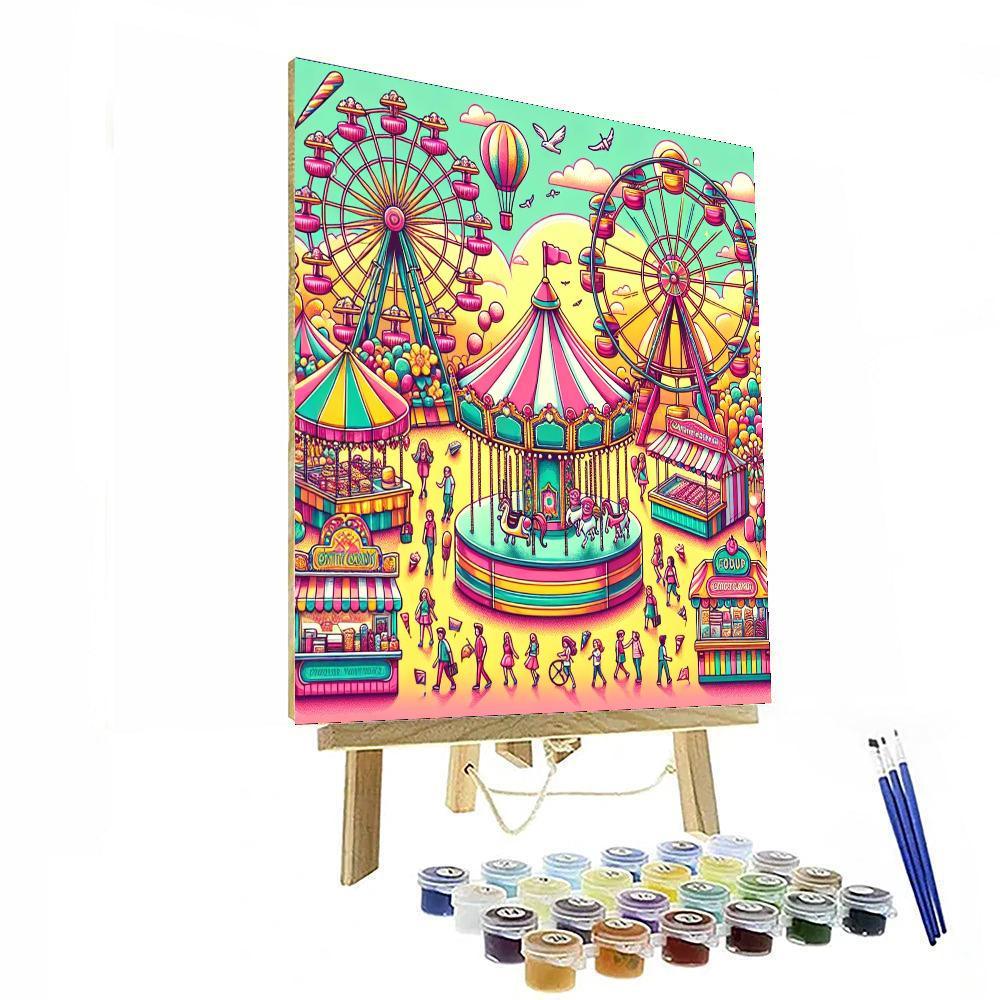 Joyful Summer Carnival Numbered Painting Kits
