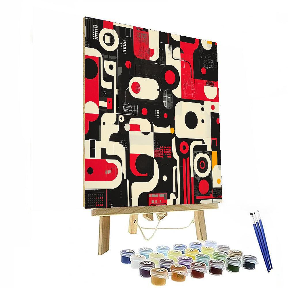 Banksy Inspired Interconnected Realities  DIY Paint By Numbers