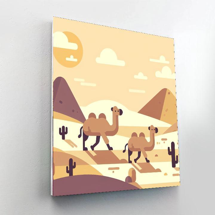 Courageous Camel Caravan Paint By Numbers Kits