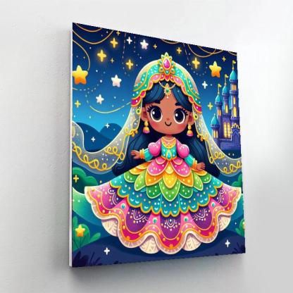 Starlight Princesses Paint By Numbers Art
