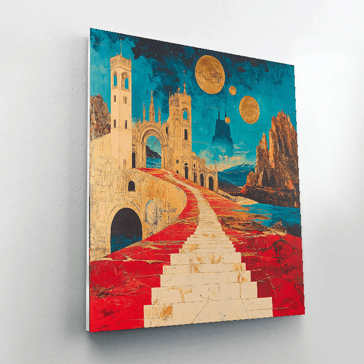 Salvador Dali Inspired Time Traveler's Adventure  Paint By Number