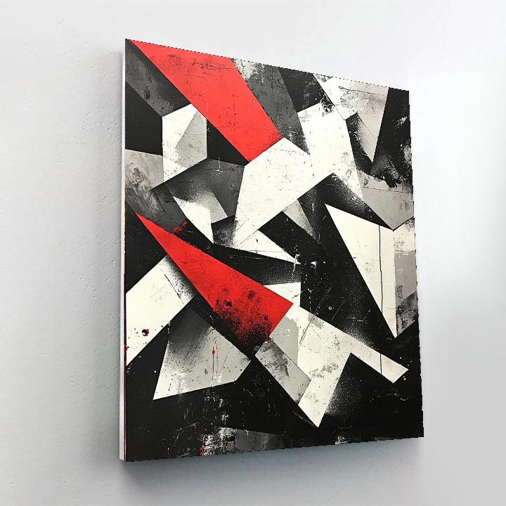 Banksy Inspired Reflections Of Conflict  Number Painting