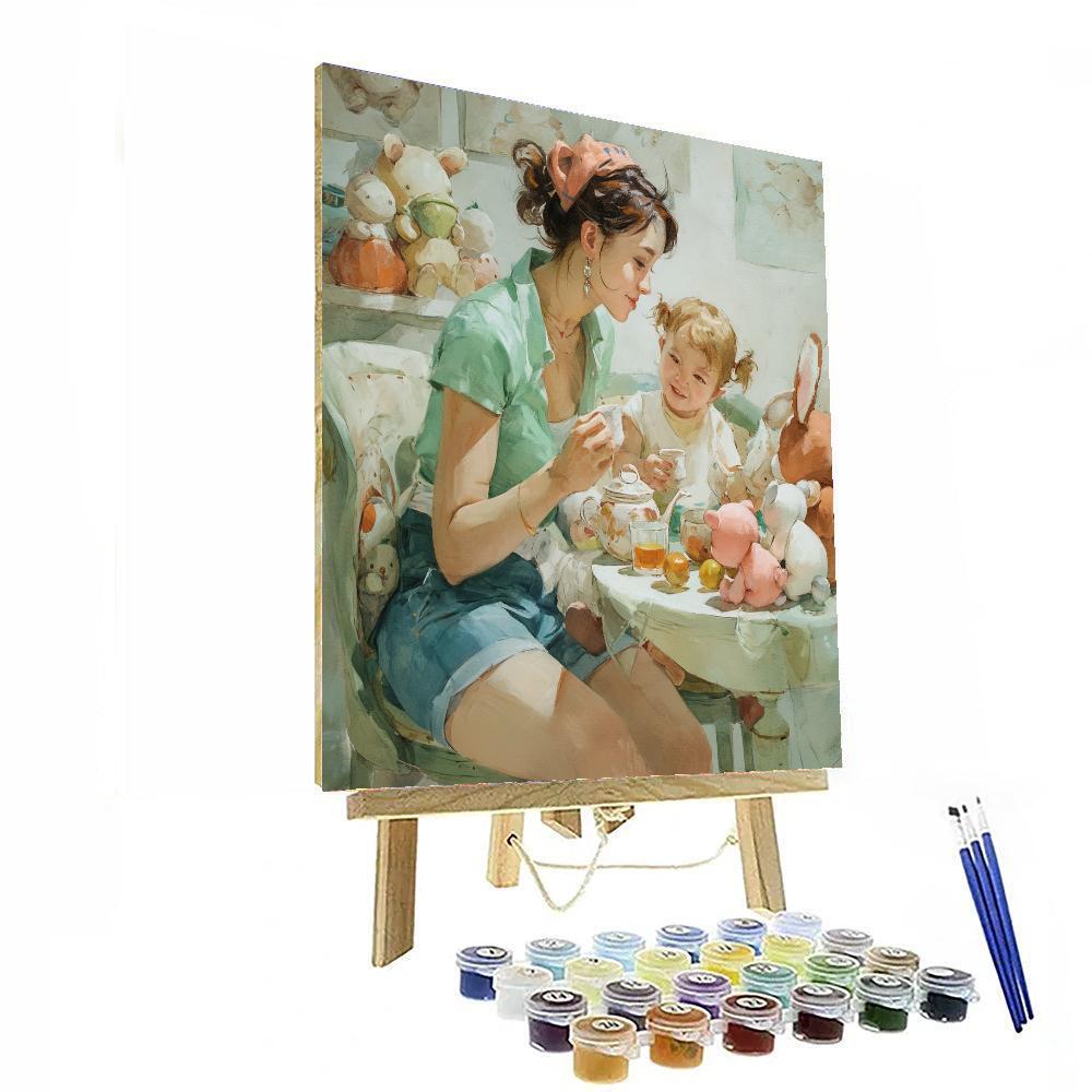 Teddy Bear Tea Time Paint By Numbers Kits