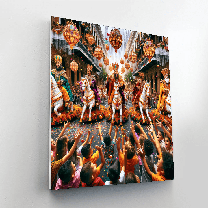 Day Of The Kings Parade - Puerto Rico Paint By Number