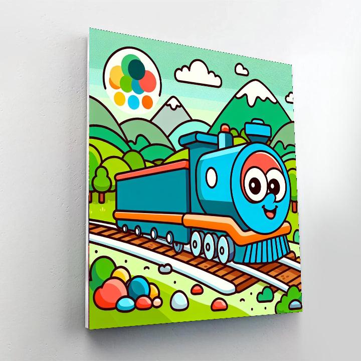 Cheery Choo-choo Numbered Painting Kits