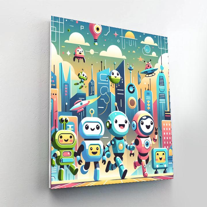 Robot Quest Paint By Numbers