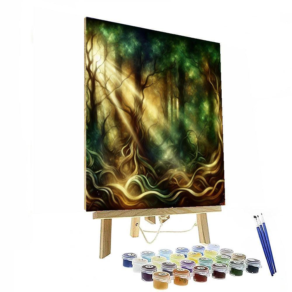Tangled Forest Mystery Paint By Numbers