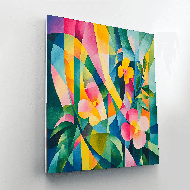 Kandinsky Inspired Geometric Floral Fantasy Paint By Numbers Kits