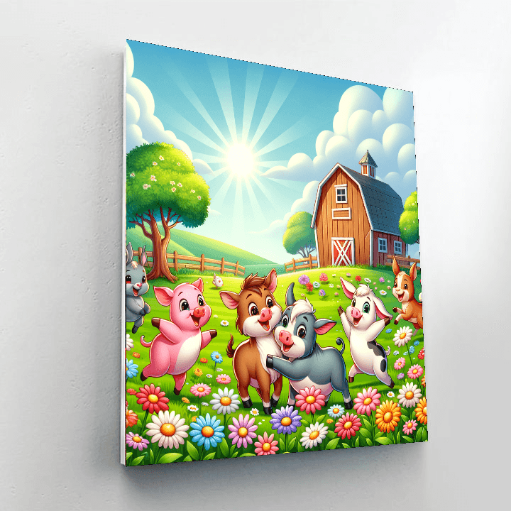 Whimsical Farmyard Fun Paint By Numbers Kits