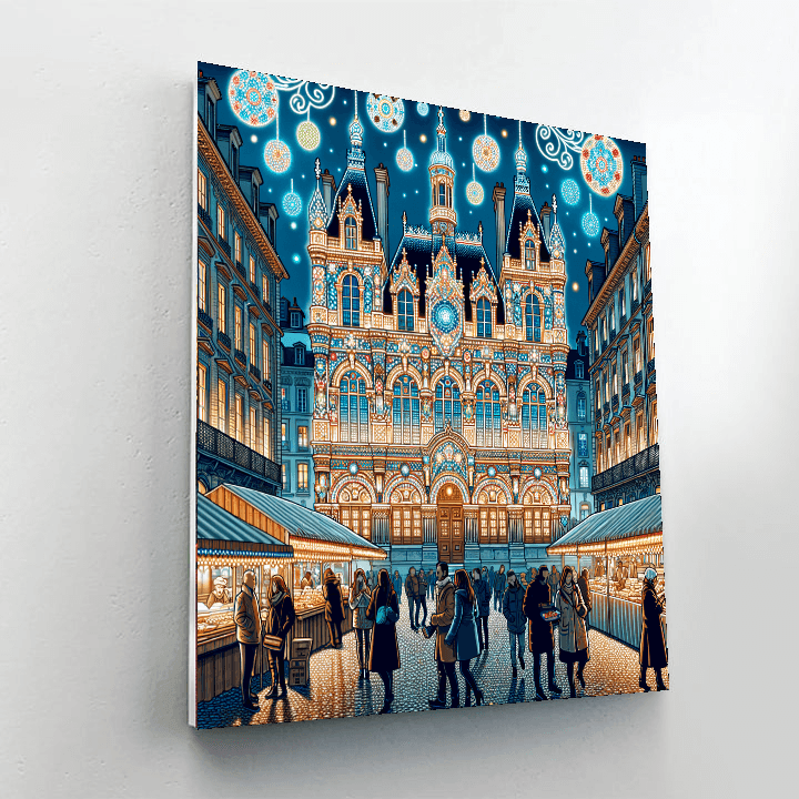 The Lyon Festival Of Lights Paint By Color