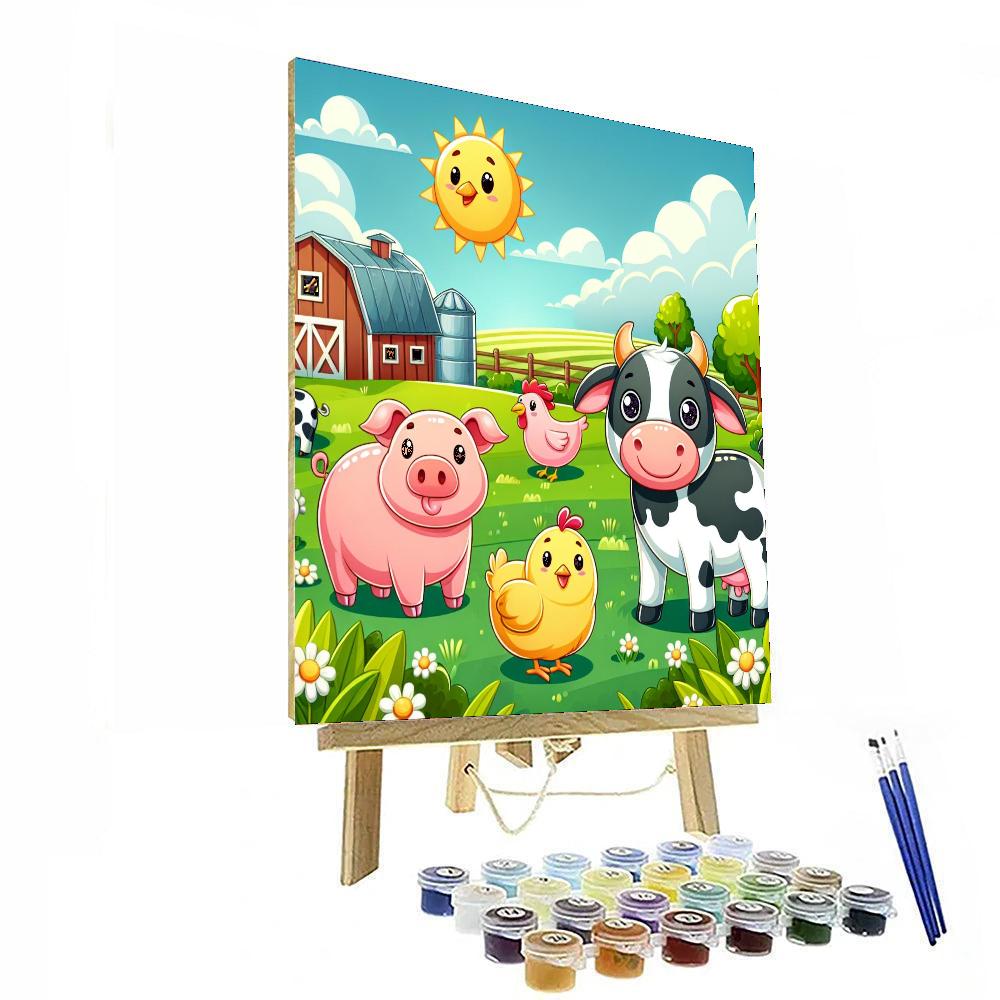 Fanciful Farmyard Frolic Paint By Color
