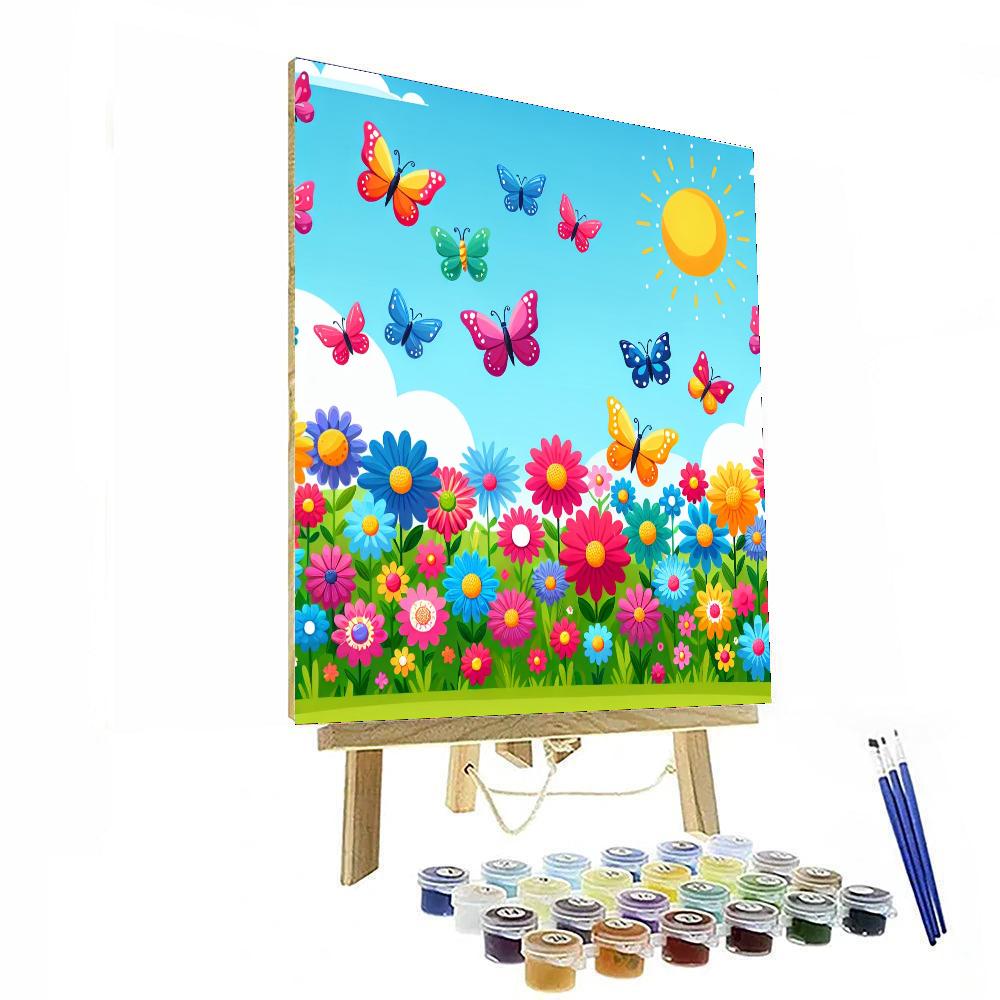 Fluttering Butterfly Wonderland Paint By Number