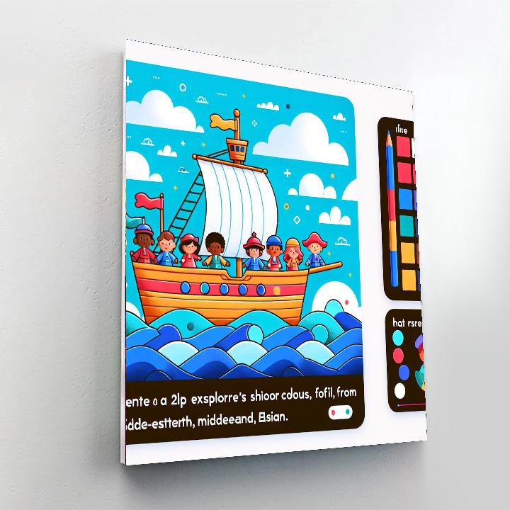 Ocean Explorer's Ship Number Painting